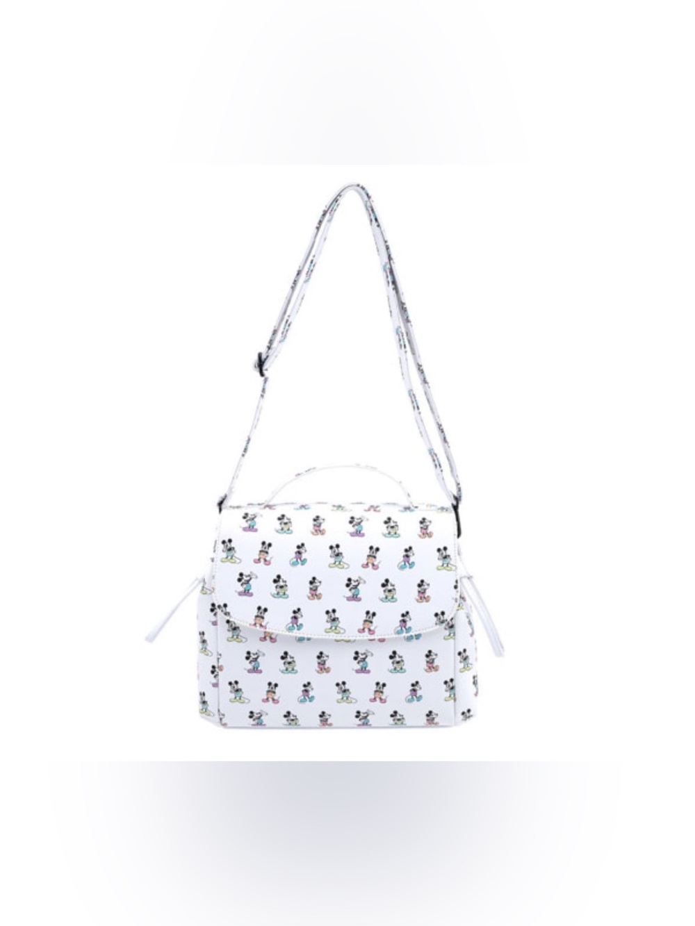 EUC Loungefly Mickey Mouse Pastel Poses Crossbody Bag